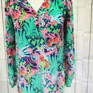 Lilly Pulitzer (2 for one) Silk Blouse/T-shirt